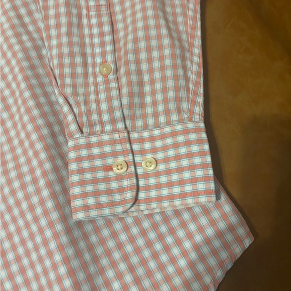 Greg Norman Men’s Longsleeve Size S/P NWOT Button up Orange Check Preppy - Picture 10 of 13